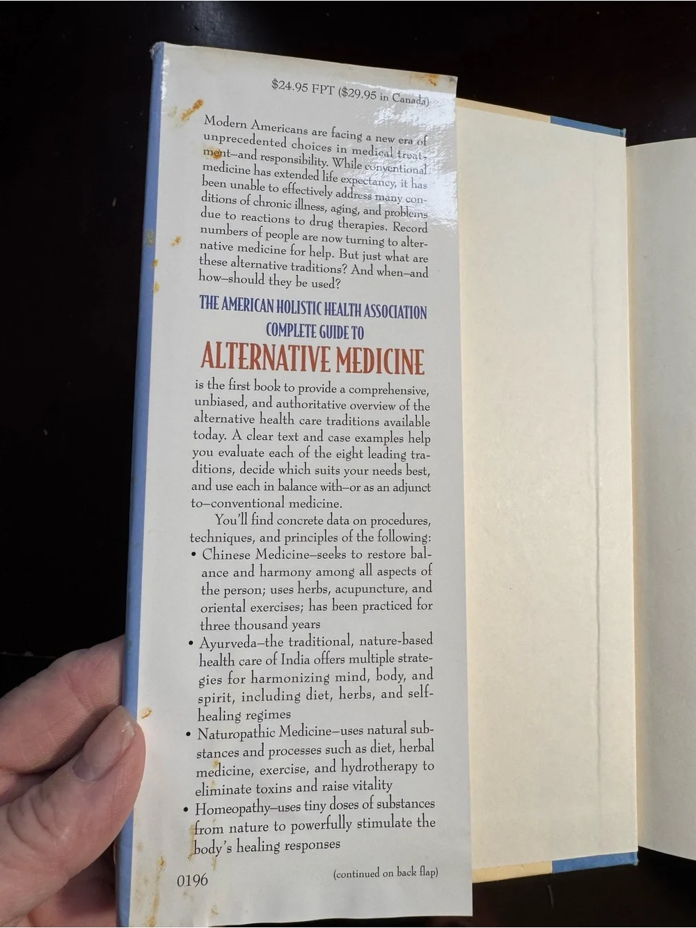 The American Holistic Health Assoc Complete Guide Alternative Medicine Book